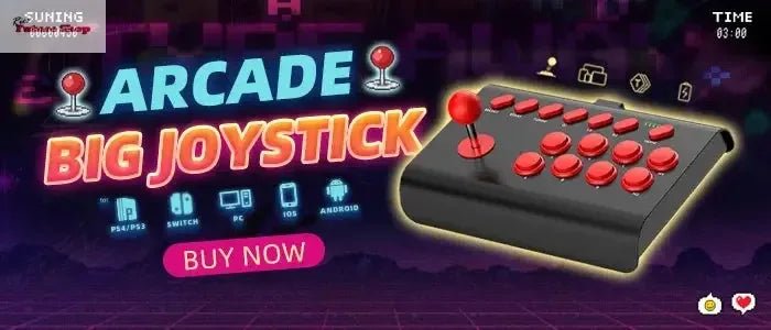Arcade Joystick Wireless for PC/Android/ios/Switch/PS3/PS4 - Rios Future Shop