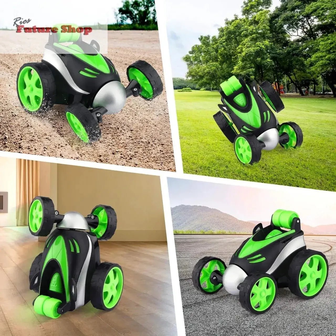 Carro Teledirigido Acrobático Stunt RC para crianças | Rotación 360° y Alta Velocidad - Rios Future Shop