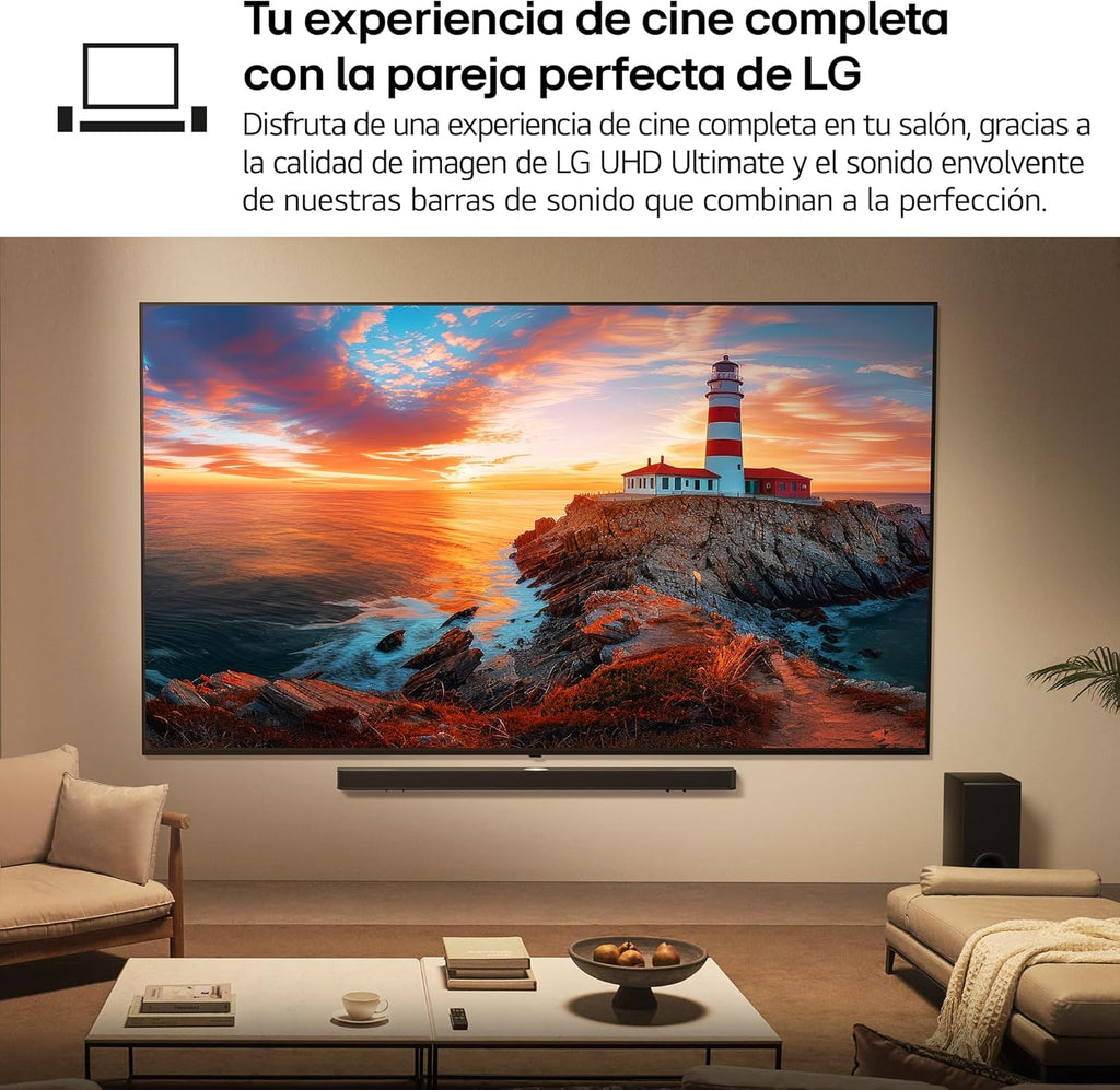 LG 55UA73006LA - TV 55", UHD 4K, WebOS 25, Ultimate IA, HDR10 Pro, Super Upscaling, Dolby Digital Plus, Google Assistant, Black