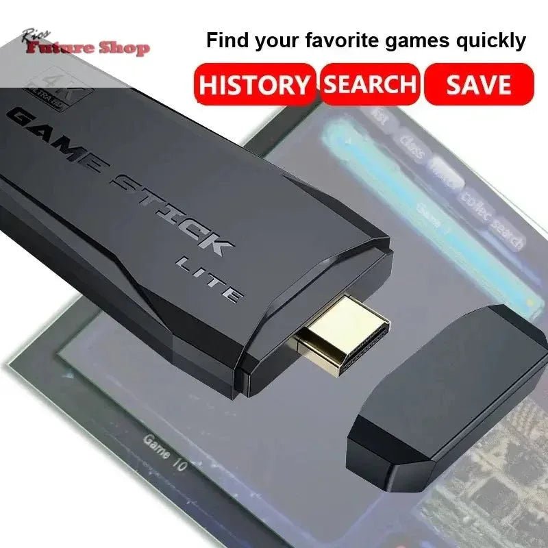 M8 Video Game Console 4K HDMI-Compatible Game Stick Built in 10000 Retro Game TV Dendy Console Support for PS1/FC/GBA - Rios Future Shop