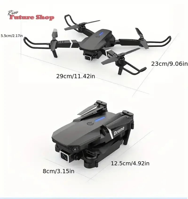 Professional Drone E88 - 4K HD Camera, WiFi FPV &Foldable - Rios Future Shop