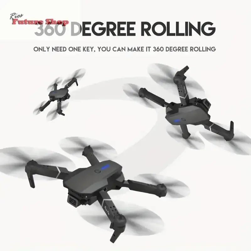 Professional Drone E88 - 4K HD Camera, WiFi FPV &Foldable - Rios Future Shop