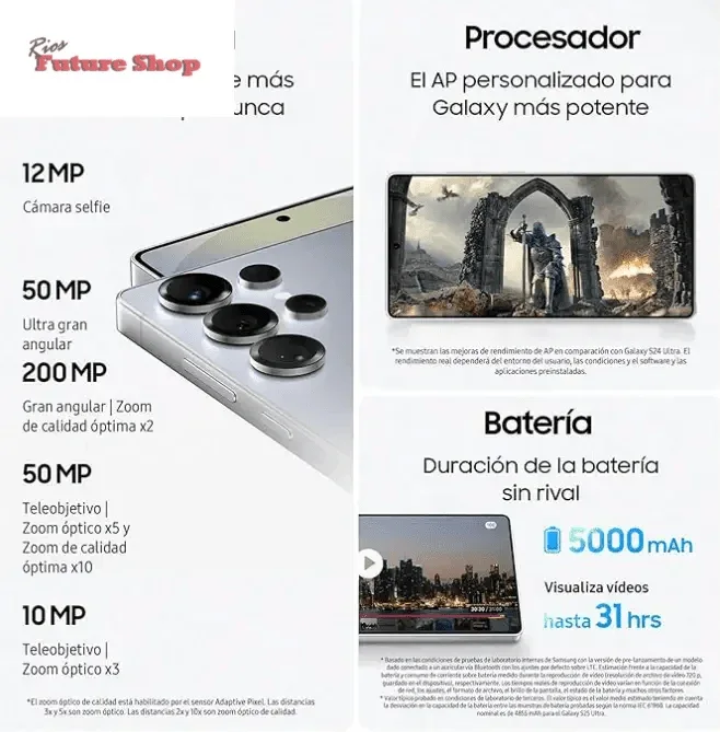 SAMSUNG Galaxy S25 Ultra 512 GB (versão espanhola) - Rios Future Shop