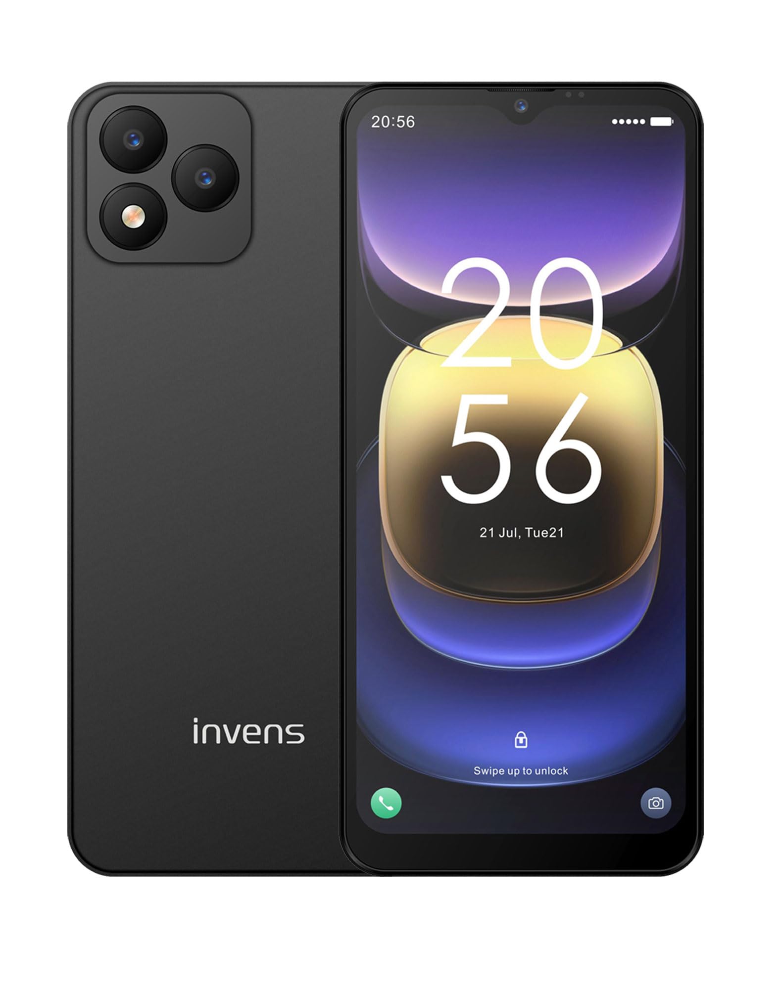 invens Note TK01 Mobile Phone, Android 12 Octa-Core Smartphone with 5.5'' Screen, Free Mobile Phones Battery 4250mAh, 8(4+4) GB+32GB 128GB Expandable, 4G Dual SIM/GPS/OTG, Blue