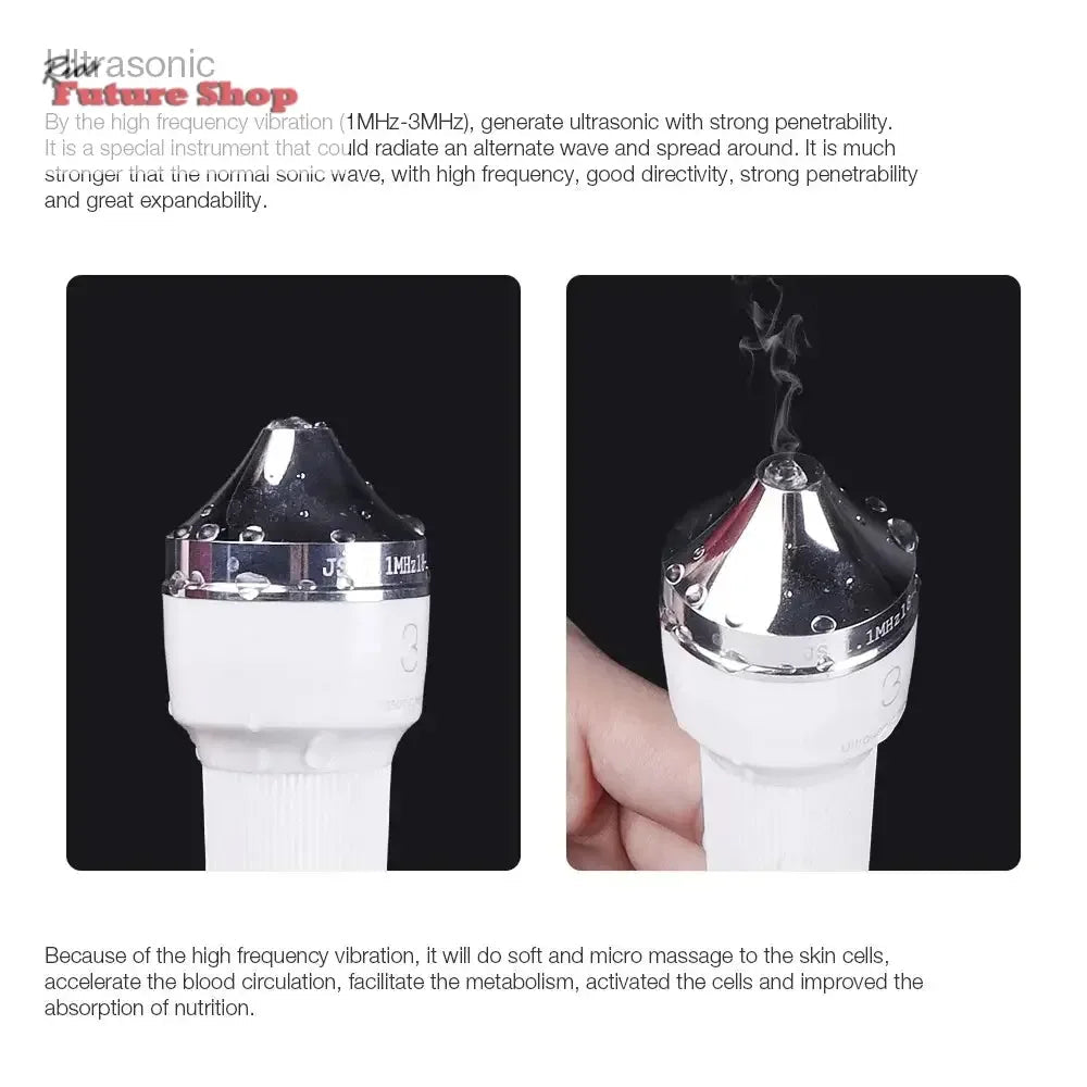 Ultrasonic Women Skin Care Whitening Freckle Removal High Frequency Lifting Skin Anti Aging Beauty Facial Machine - Rios Future Shop